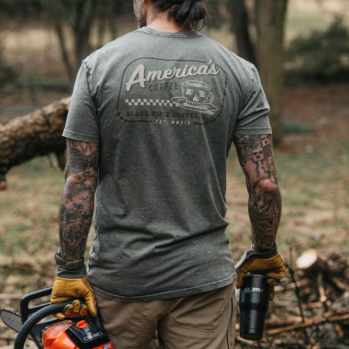 Black Rifle Diner Washed T-Shirt - Image 3